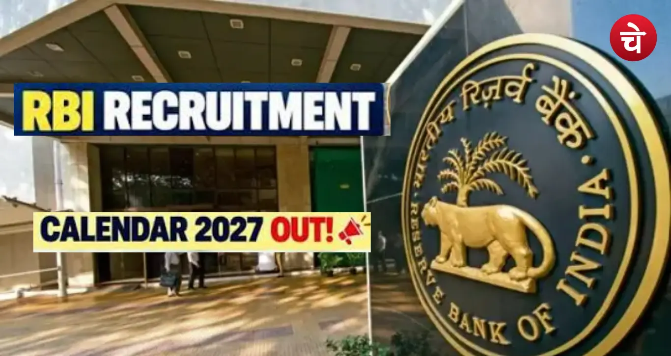 RBI Recruitment Calender 2027 Out